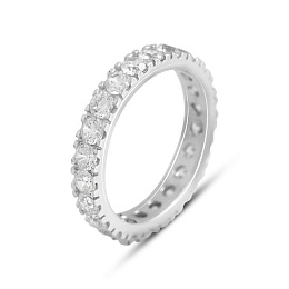 Золотое кольцо с фианитами 5.5ct