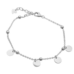 Silver bracelet without stones