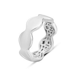 Срібна каблучка без каменів