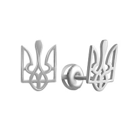 Срібні сережки без каменів