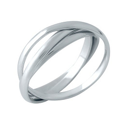 Silver ring without stones