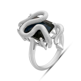 Срібна каблучка із сапфіром nano 6.14ct