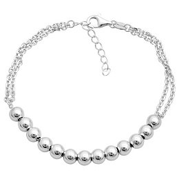 Silver bracelet without stones