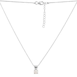 Silver necklace with opal 0.425ct