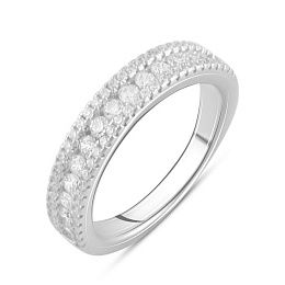 Silver Ring with Fianites