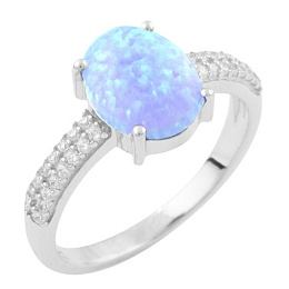 Серебряное кольцо с опалом