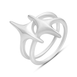 Silver ring without stones