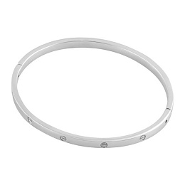 Silver bracelet without stones