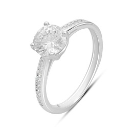 Silver Ring with Fianites