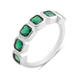 Silver Ring with Fianites