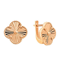 Gold earrings without stones