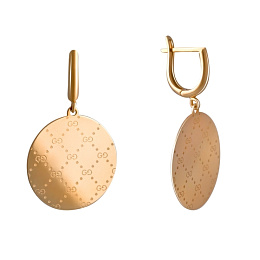 Золотые серьги без камней