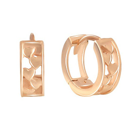 Золотые серьги без камней