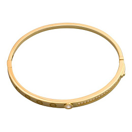 Gold bracelet with 0.21ct fianites