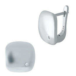 Silver Earrings with Fianites