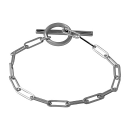 Silver bracelet without stones