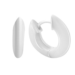 Silver earrings without stones