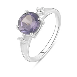 Серебряное кольцо с александритом 2.58ct
