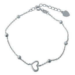 Silver bracelet without stones