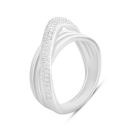 Silver Ring with Fianites