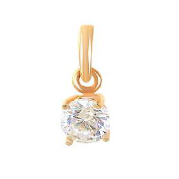 Sterling silver pendant with 0.04ct fianites