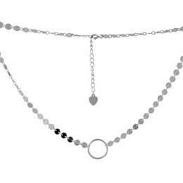 Silver necklace without stones