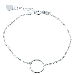 Silver bracelet without stones