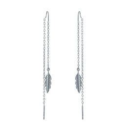 Silver Earrings with Fianites