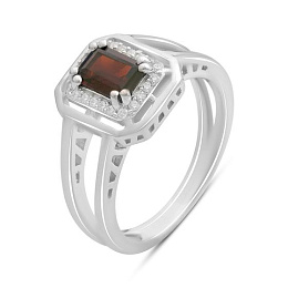 Silver ring with garnet 1.4ct