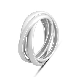 Silver ring without stones