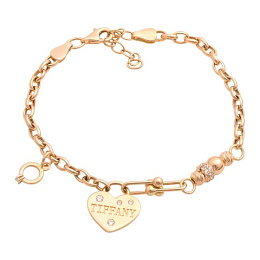 Золотой браслет с фианитами 0.25ct