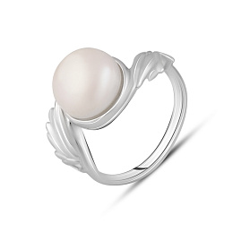 Silver ring with baroque pearls 5.7ct