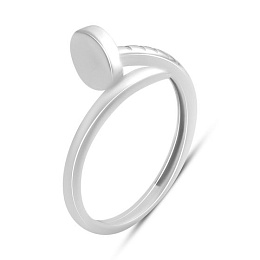 Silver ring without stones