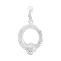 Золотая подвеска с фианитами 0.3ct