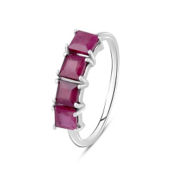 Серебряное кольцо с рубином 1.831ct