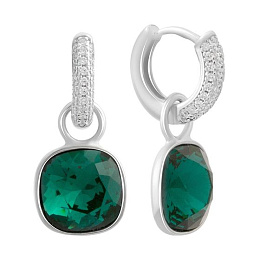 Silver Earrings with Fianites