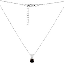 Sterling silver necklace with sapphire 1.036ct