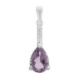 Silver pendant with amethyst 1.81ct