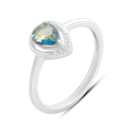 Серебряное кольцо с мистик топазом 0.547ct