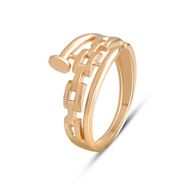 Золотое кольцо без камней