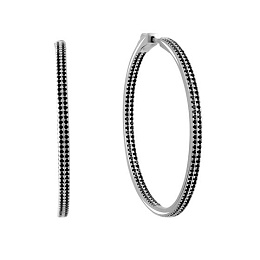 Silver Earrings with Fianites