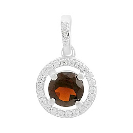 Срібна підвіска з гранатом 1,233 карата