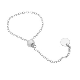 Silver ring without stones